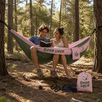 Portable Outdoor Hammock for Adults and Kids, Anti-Roll Camping Swing, Double Person Indoor Cradle
