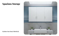 Multi-Door Overhead Unit Modern Design Enclosed Partition Storage-Areasaving Hanging Cupboard for Apartment Dwellers, Families, Kitchen, Bathroom