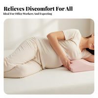 Natural Latex Support Pillow Breathable Sleeping Waist Pillow Stays in Place for Women, Side Sleepers, Bed, Bedroom, Resting