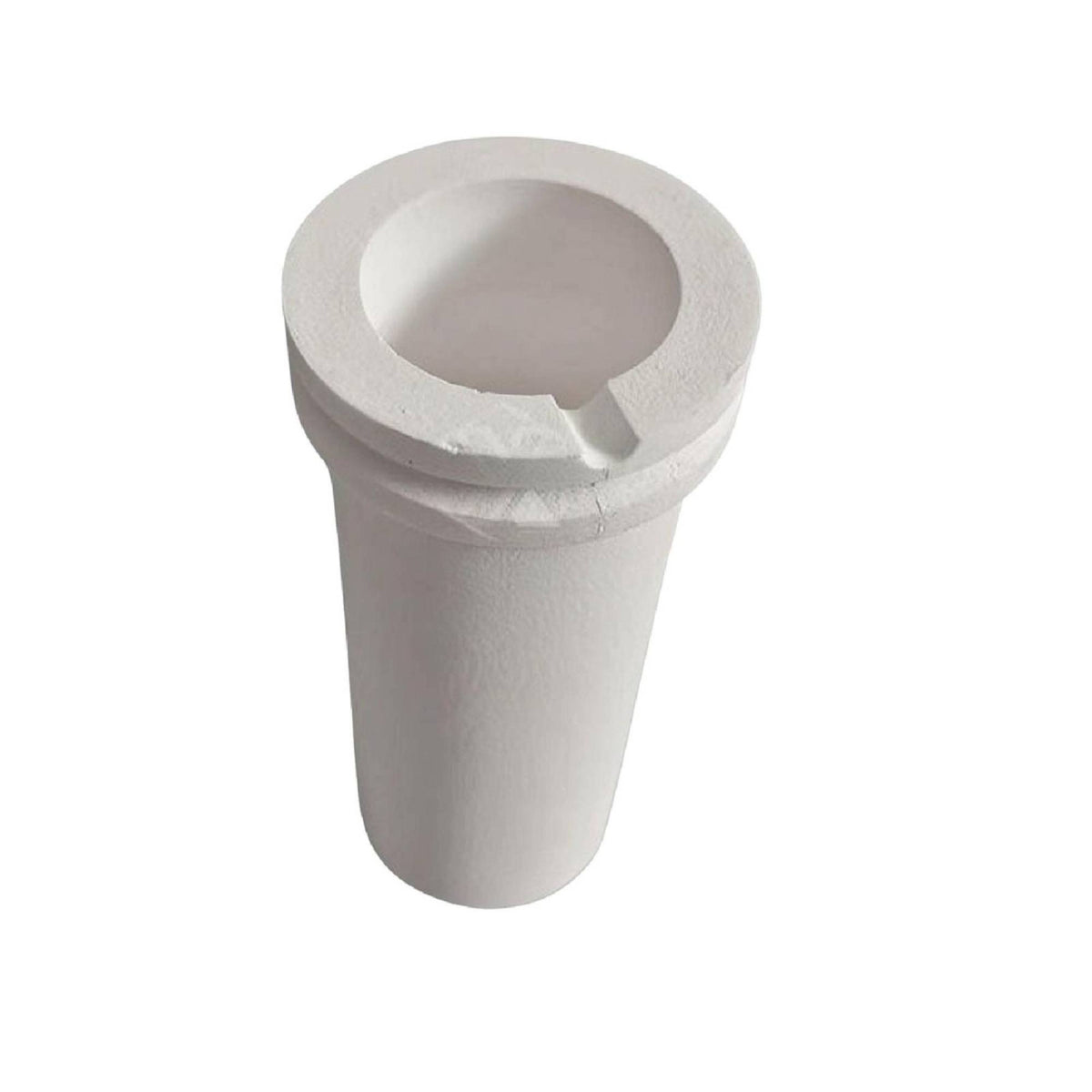 High-Temperature Fused Quartz Crucible Double-Rim Band Rim Pouring Notch Crucible Metal Melting Laboratory Equipment Tapered Body