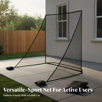 2 Pieces Multifunctional Golf Side Net Indoor and Outdoor Use Golf Barrier Net Thickened Edges Sports Training Equipment Versatile for Athletes, Professional Players, Beginners, Garage, Home, Practice Field