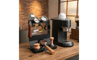 Multi-Hook Countertop Coffee Tool Organizer with Hooks Space-Saving Espresso Accessory Stand with Base Compact Espresso Tamping Station Sturdy for Baristas, Cafes