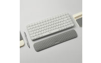Quilted Keyboard Wrist Rest Rounded Ends Memory Foam Wrist Rest Computer Accessory Pain Relief Water Resistant for Office