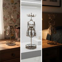 Dress Form Jewelry Display Tabletop Jewelry Display Rack Antique-Style for Boutique
