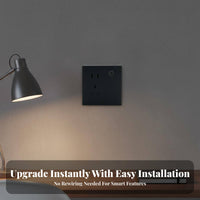 Type 86 Time-Based Control and Schedule Function Digital Wall Outlet Manual Push Control Panel Outlet for Homeowners, Hobbyists, Home, Bedroom