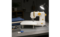 Built-in Work Area Automatic Threading Sewing Machine Foot Pedal Electric Sewing Machine Large Stitch Selector Portable Stitcher Compact