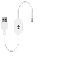 Desk Lamp and LED Lamp USB Switch with Dimmer Switch, USB LED Touch Switch Cable with PVC Material, Environmental Protection Wire, 0.5m Length
