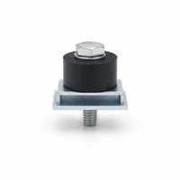 Rubber Stopper Roller Impact Resistant Track Limit Stop with Bracket Door Stop Limit Device Threaded Roller Stopper Compact