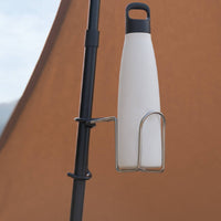 Stainless Steel Pole Cup Holder Portable Clamp-on Cup Holder Compact Versatile for Fishing
