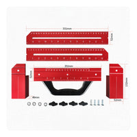 Strong Grip 90 Degree Clamp Precise Assembly Frame Fixing Clamp Easy to Use Hand Tool Reinforced Joint for Woodworkers, Craftsmen, Welders, Workshop