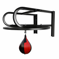 Boxing Speed Train Tool Space Saving Speed Bag Assembly with Ball Heavy-Duty Wall-Attached Unit for Fighters, Home Gym