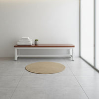 Entryway Shoe Changing Bench Multi-Functional Backless Changing Room Bench Rounded Corners Simple Rest Stool for Bed End
