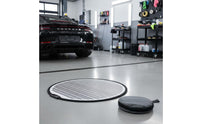 Portable Car Imperfection Repair Line Board High Contrast Lines Foldable Dent Repair Line Board Lightweight Striped Imperfection Detection Reflector Flexible Frame for Garages