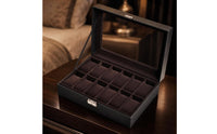 Watch Case  Leatherette Watch Case Sturdy for Vanity Table