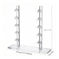 Eyeglasses Display Stand Clear Acrylic Eyewear Display Stand Eyeglasses Rack Holder Transparent Glasses Rack Countertop