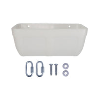 Hanging Feed Trough Versatile Hanging Feeder with Hooks Chicken Feeder Small Wall Mount Feed Container BPAsafe for Poultry