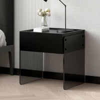 Minimalist Design Storage Cabinet with Drawers Multipurpose 2-Drawer Rounded Cabinet Nightstand for Homeowners, Renters, Students, Home, Apartment, Dorm Room, Office