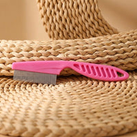 Dog Grooming and Cat Grooming Tool with Lice Combs, Stainless Steel Pet Comb for Long Haired Coats, Smooth Fine Teeth Grooming Brush, Pet Comb