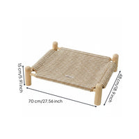 Washable Raised Dog Bed Year-Round Washable Dog Cot Easy Clean for Medium Dogs