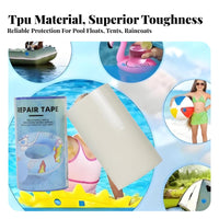 TPU Repair Strip Versatile TPU Repair Strip Leak-Resistant Inflatable Repair Tape for Outdoor Enthusiasts, Pool Owners, Camping, Boating