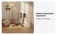 Heavy Duty Multi-Purpose Triangular-Frame Ladder Stable Triangular Structure Portable Step Ladder Non-Slip Feet Work Tool Self-Locking Mechanism for DIY Enthusiasts, Maintenance Workers, Indoor, Garage, Workshop, Job Sites