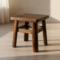 Square Wooden Tea Table Space Saving Tatami Tea Table No Assembly Home Furniture for Balcony, Guesthouse