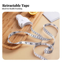 Retractable Body Tape Measure Portable Design Waist Circumference Ruler Accurate Circumference Measuring Strip for Seamstresses, Tailoring
