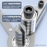 Manual Flat Iron Bending Machine for Copper Busbar, Steel Plate, Copper Plate, Wire, and Flat Steel - 90 Degree Angle