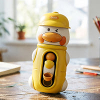 Cartoon Creature Design Duck Bath Rotator Easy to Attach Suction Cup Bath Toy for Children, Bathtub, Bathroom
