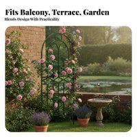 Weather Resistant Climbing Plant Trellis Heavy-Duty Metal Climbing Plant Trellis Easy to Install Freestanding Garden Fence Multi-Functional for Yard, Patio, Balcony