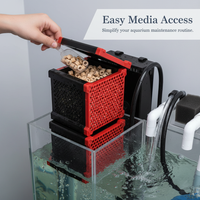 Aquarium Water Purifier Filter Media Box for Activated Carbon