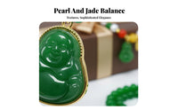 Faux Pearl and Jade Set Gift Box Included Faux Pearl Jewelry Set Classic for Parents, Grandmothers, Family Appreciation Day, Formal Events
