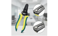 Multi Function Wire Insulation Remover Pliers Compact Wire Insulation Remover with Body Comfortable Grip Crimping Tool for Electricians