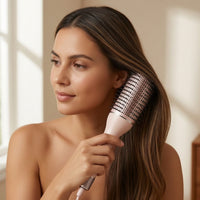 Hot Air Brush Fast-Dehydrating Blow Dryer Brush Straightening Dryer with Bristles for Home, Travel