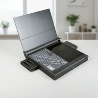 Model Assembly Workbench Portable Hobby Station with Cutting Mat Compact Desktop Organizer for Hobbyists