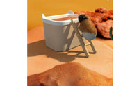Hamster Sand Bath Box Versatile-Versatile Design Hamster Washroom with Ladder Multi-Functional Enclosed Sand Container