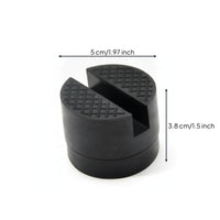 Crosshatched Shock-Absorbing Jack Pad Black Rubber Jack Pad Cushioning Pinch Weld Adapter Non-Slip