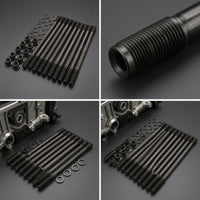 High-Grade Head Stud Kit with Washers Replacement Cylinder Head Studs Compatible Hardware Premium Quality for Automotive Workshops