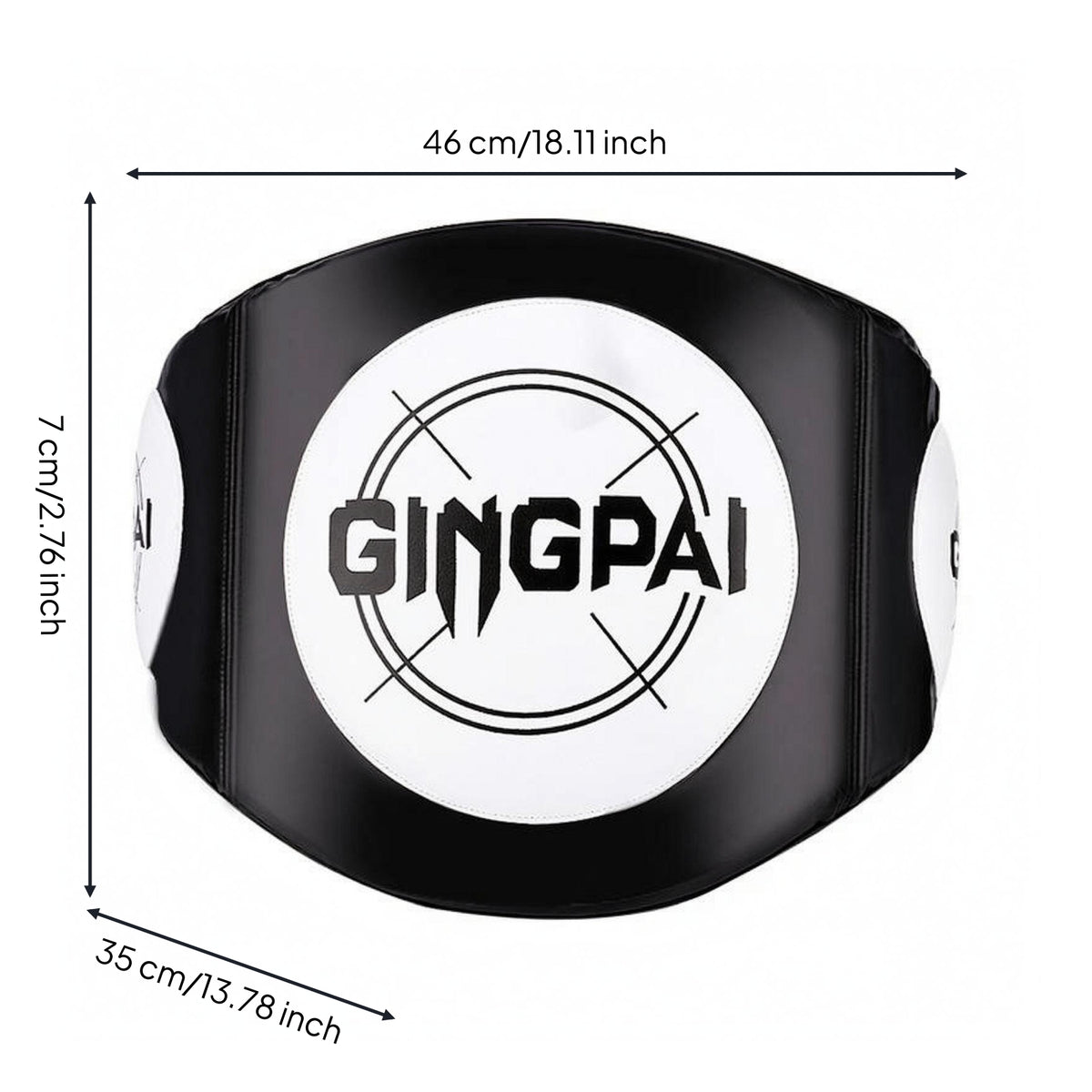 Waist Target Padded Fighting Training Target Stitched Curved Guard for Fighting Arts Trainees, Kickboxers, Strike Exercises