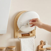 Pot Lid Holder Wall Mount Organiser, No Drill Lid Holder, Small Kitchen Organiser, Aluminium Alloy Rack for Cupboard Storage