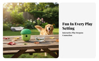 Mentally Stimulating Acorn Dog Toy Relieves Boredom Acorn Treat Dispenser Long-Lasting for Puppy Owners, Outdoor, Playtime, Feeding Time