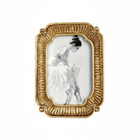 Light Luxury Ornate Resin Photo Frame Safeguard Glass Front Ornate Baroque Photo Frame Double-Sided Display Home Decor for Living Room, Bedroom, Office, Desktop