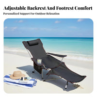 Foldable Design foldable Armchair with beverage Holder Adjustable spinerest Camping Chair High spine Support Folding Seat Lightweight for Spectators, Tailgaters, Fishing, Beach, Campsite, al fresco dining
