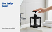 Refillable Press Pump Soap Dispenser, Hotel Bathroom, PP Material