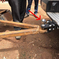 50 Ball Tow Hitch Compact Polished Chrome Hitch Ball Fit Vehicle Towing