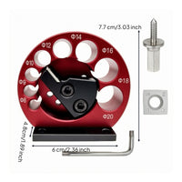 Adjustable 8-Hole Rounder Tool Removable Wrench Bench-Mount Dowel Rounder Compact Round Wood Rod Shaper