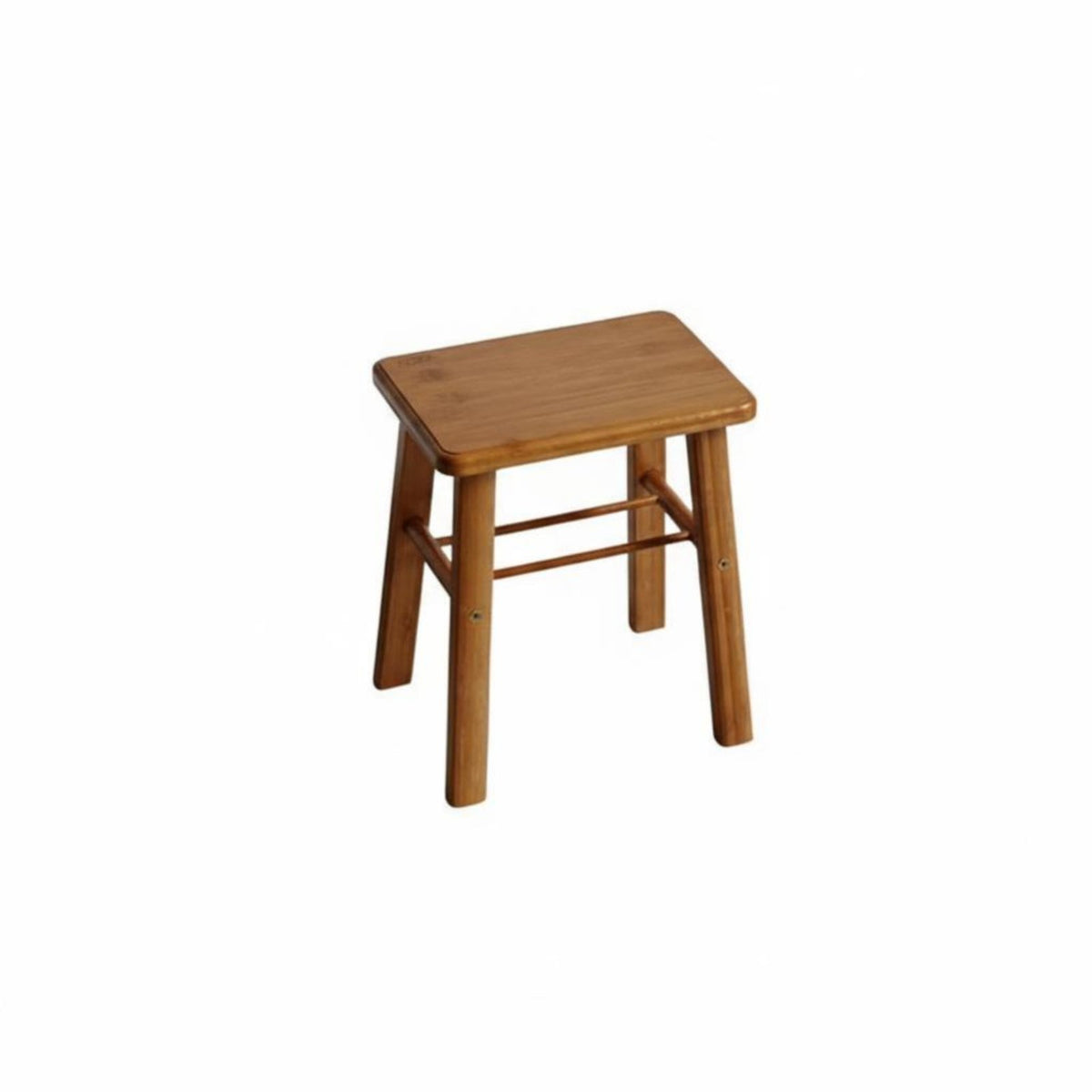 Simple Design Square Slatted Stool space-efficient Size Footrest Space-Saving Indoor Furniture adaptable for Apartment Dwellers, Homeowners, Living Room, Bedroom, Entryway, Bathroom