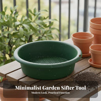 Round Garden Sifter Multi-Functional Round Gardening Sifter Easy to Maintain Garden Sifting Pan for Balcony Planting, Potting, Composting