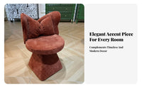 rotating Base arched-support support Chair Elegant Design arched supportrest Seat Soft Padded padding Vanity Stool Modern design and aesthetic for Makeup lovers, Young Adults, Home Decorators, changing area, Bedroom