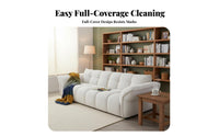 Tufted Cumulus Sofa Removable Cover Living Room Furniture Soft Material Upholstery Couch for Interior Design Aficionados, Young Adults, Home